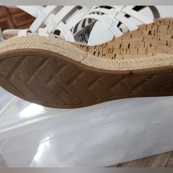White Mountain Cream Wedge Espadrilles - Picture 3 of 4